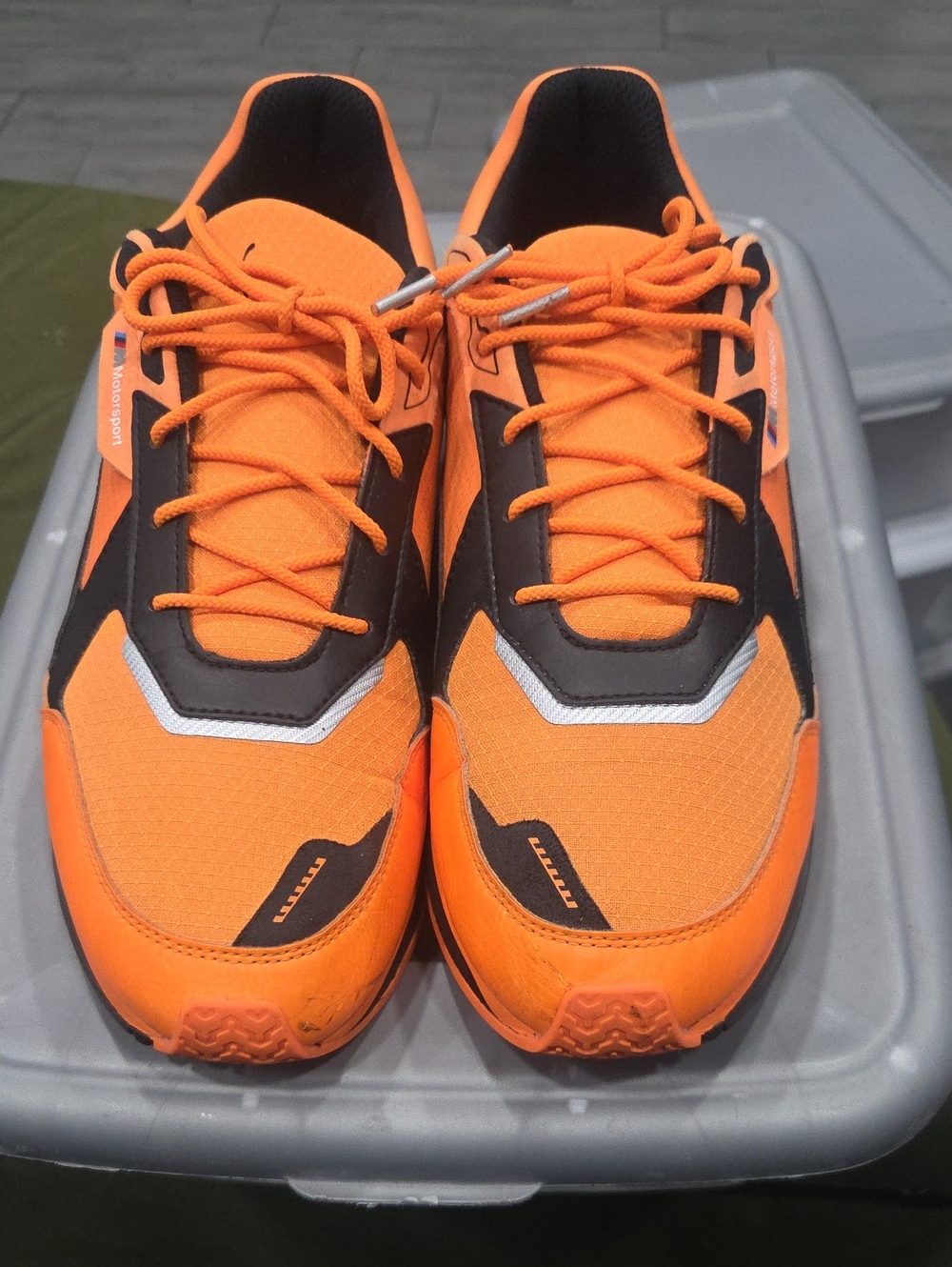 Men's Orange Pumas Athletic Sneakers